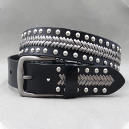 Heavy Metal Punk Belt Genuine Leather Hip Hop Belts For Men Cross Rivet Jeans belt male Strap Ceinture Homme designer belt