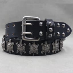 Heavy Metal Punk Belt Genuine Leather Hip Hop Belts For Men Cross Rivet Jeans belt male Strap Ceinture Homme designer belt