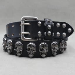 Heavy Metal Punk Belt Genuine Leather Hip Hop Belts For Men Cross Rivet Jeans belt male Strap Ceinture Homme designer belt