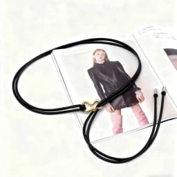 Casual PU Leather Women Thin Belt Long Golden Buckle String Waist Belt Rope Knotted Dress Coat Waistband Ladies Black Straps