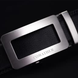 COWATHER 2021 luxury belts for men cow genuine leather male strap automatic buckle belt newest fashion design original brand