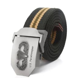 SupSindy New Men&Women Military Canvas Belt Luxury US Paratrooper Metal Buckle Jeans Belt Army Tactical Belts for Men Strap Male