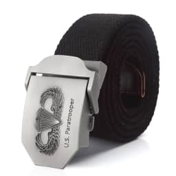 SupSindy New Men&Women Military Canvas Belt Luxury US Paratrooper Metal Buckle Jeans Belt Army Tactical Belts for Men Strap Male