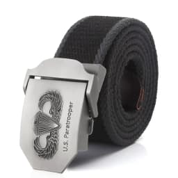 SupSindy New Men&Women Military Canvas Belt Luxury US Paratrooper Metal Buckle Jeans Belt Army Tactical Belts for Men Strap Male