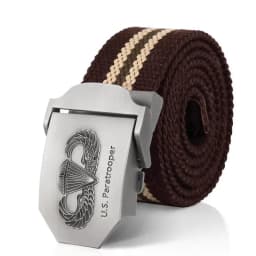 SupSindy New Men&Women Military Canvas Belt Luxury US Paratrooper Metal Buckle Jeans Belt Army Tactical Belts for Men Strap Male