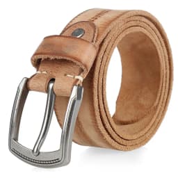 Natural Cowhide Belt For Men's Hard Metal Buckle Soft Original Cowhide Men Leather Belt Unique Texture Real Leather Jeans Belt