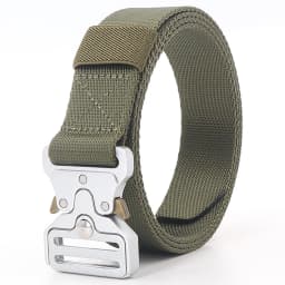 32mm Wide Heavy Duty Military Tactical Belt for Men And Women with Quick Release Alloy Buckle Adjustable Nylon Webbing Work Belt