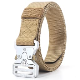 32mm Wide Heavy Duty Military Tactical Belt for Men And Women with Quick Release Alloy Buckle Adjustable Nylon Webbing Work Belt