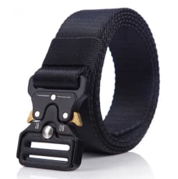32mm Wide Heavy Duty Military Tactical Belt for Men And Women with Quick Release Alloy Buckle Adjustable Nylon Webbing Work Belt