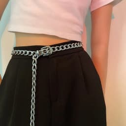Gold Silver Metal Waist Chain Suit Dress Belt Versatile Fashion Cool Style Pants Chain Belts Hip Hop Accessory Belt