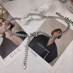 Gold Silver Metal Waist Chain Suit Dress Belt Versatile Fashion Cool Style Pants Chain Belts Hip Hop Accessory Belt