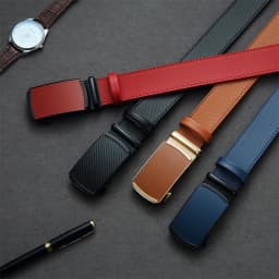 2025 Alloy Automatic Buckle Fashion Belt Genuine Leather Luxury Belts Minimalist Youth Waistband High Quality Women Men Gifts