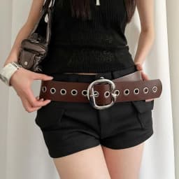 1pcs Punk Style Design Sense Wide Belt Female Y2k Personality Advanced Sense With Skirt Jeans Belt PU Leather Belt Accessories