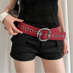 1pcs Punk Style Design Sense Wide Belt Female Y2k Personality Advanced Sense With Skirt Jeans Belt PU Leather Belt Accessories