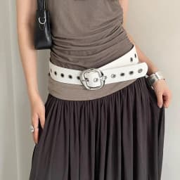 1pcs Punk Style Design Sense Wide Belt Female Y2k Personality Advanced Sense With Skirt Jeans Belt PU Leather Belt Accessories