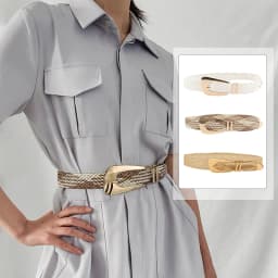 Fashion Women PP Straw Belt Bohemian Wide Elastic Waist Belt Braided Waistbelt Summer Casual Dress Waistband Apparel Accessories