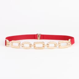 Elastic belt For Women Gold Link chain buckel splice Waist tivetelescopic rubber for dress shirt Garment multiple sizesFashion