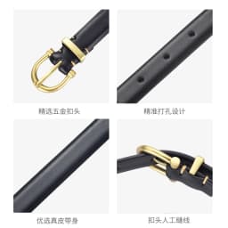 Fashionable Women's Soft Belt Durable Alloy Pin Buckle With Jeans Dress Simple Women's Party Banquet Gift Wholesale Direct Sales