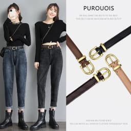 Fashionable Women's Soft Belt Durable Alloy Pin Buckle With Jeans Dress Simple Women's Party Banquet Gift Wholesale Direct Sales