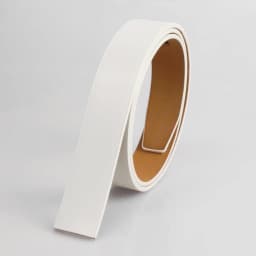 3.5cm New Men's Genuine Leather Belts Automatic Buckle Belts Men Fashion No Buckle Belts High Quality White Waistband