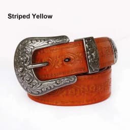 IEFB Men's Embossed Belt Leather Floral Carving Genuine Belts Men Women Jean's Decoration Luxury Designer Waistband 9W1163