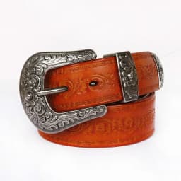 IEFB Men's Embossed Belt Leather Floral Carving Genuine Belts Men Women Jean's Decoration Luxury Designer Waistband 9W1163