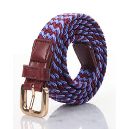 SupSindy Women&Children's Elastic Belt Pin Buckle Weave Stretch Canvas Belt Candy Colors Luxury Jeans Belts for Boys Girls Strap