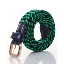 SupSindy Women&Children's Elastic Belt Pin Buckle Weave Stretch Canvas Belt Candy Colors Luxury Jeans Belts for Boys Girls Strap