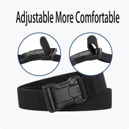 1Pcs Men's Canvas Belt - Sporty Style, Quick Release Plastic Buckle, Casual Training and Jeans Accessories