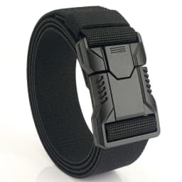 1Pcs Men's Canvas Belt - Sporty Style, Quick Release Plastic Buckle, Casual Training and Jeans Accessories