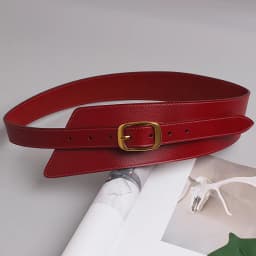 Women's Coat Wide Waistband Genuine Leather Cummerbunds Female Dress Corsets Versatile Waist Belts Decoration Wide Belt