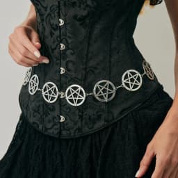 Y2K Gothic Style Women's Waist Chain, Pentagram Metal Decoration, Dark Punk Style, Halloween Accessories, Holiday Gifts