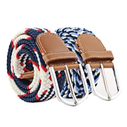 Universal Canvas Belt Elastic Woven Women Belt Jeans Needle Buckle Belt for Men Outdoor - for Jeans Adjustable Waist Belt