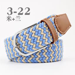 Universal Canvas Belt Elastic Woven Women Belt Jeans Needle Buckle Belt for Men Outdoor - for Jeans Adjustable Waist Belt