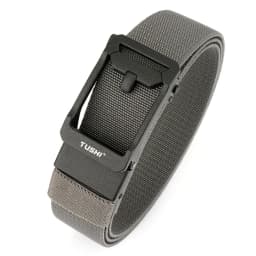TUSHI New Unisex Elastic Belt Hard Metal Buckle Quick Release Tough Stretch Nylon Men's Military Tactical Belt Casual Waistband