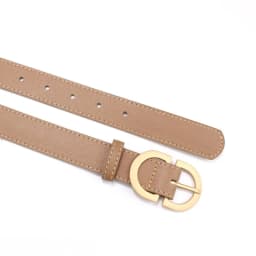 Pu Leather Women's Belt Jeans Ins Style Casual Metal Buckle Student Belt Khaki Black Hot Sale Harajuku