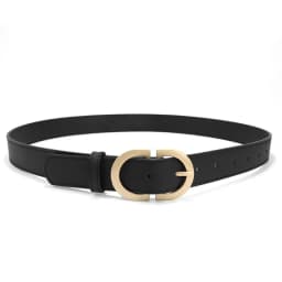 Pu Leather Women's Belt Jeans Ins Style Casual Metal Buckle Student Belt Khaki Black Hot Sale Harajuku