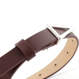 1.8cm Thin Leather Belt Women Waistbands Fashion Silver Triangle Snap Buckle Belt Ladies Decoration Waist band Ladies Silm Belt
