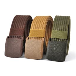 Men Belts Fashion Unisex Jeans Belts Adjustable Belt Men Outdoor Travel Tactical Waist Belt with Plastic Buckle for Pants 120cm