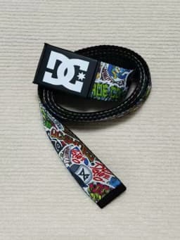 Unisex Canvas Belt Graffiti Street Style Sports Universal Skateboard Snowboard Skiing Automatic Buckle Weaving Belt