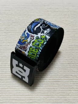 Unisex Canvas Belt Graffiti Street Style Sports Universal Skateboard Snowboard Skiing Automatic Buckle Weaving Belt
