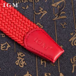 Intrinsic life red Men's and women's red woven canvas belts Jeans unisex Red Belts elastic belt