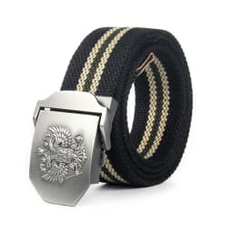 Fashion Men Belt Metal buckle stripe Canvas belt luxury designer Jeans Men women belts nylon