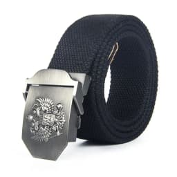 Fashion Men Belt Metal buckle stripe Canvas belt luxury designer Jeans Men women belts nylon