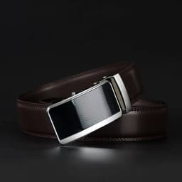 COWATHER Cowhide Leather Men Belt Cow Genuine Leather Male Strap Automatic Buckle Belt For Men Vintage Style Business Male Belt