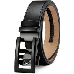 DOOPAI New Mens Belt Hollow Automatic Mens Belt Genuine Leather Luxury Belt  For Men Belt Male Strap Male Metal Automatic Buckle