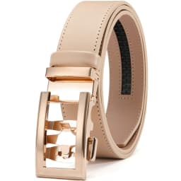 DOOPAI New Mens Belt Hollow Automatic Mens Belt Genuine Leather Luxury Belt  For Men Belt Male Strap Male Metal Automatic Buckle