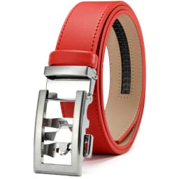 DOOPAI New Mens Belt Hollow Automatic Mens Belt Genuine Leather Luxury Belt  For Men Belt Male Strap Male Metal Automatic Buckle