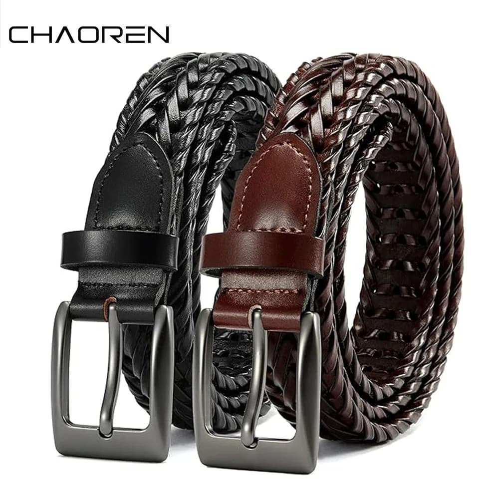 Men Belts High Quality Genuine Leather LONG Large Pin Buckle Metal Automatic Buckle High Quality Casual for Jeans Women Strap