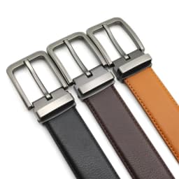 3.3cm White Leather Belt Pin Buckle Youth Pants Casual Belt Original Belt for Men and Women